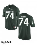 Men's Devontae Dobbs Michigan State Spartans #74 Nike NCAA Green Big & Tall Authentic College Stitched Football Jersey ZB50G33RZ